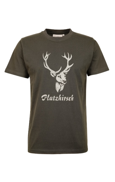 Jäger Shirt , T Shirt " Platzhirsch , Jagd T Shirt , Herren T Shirt
